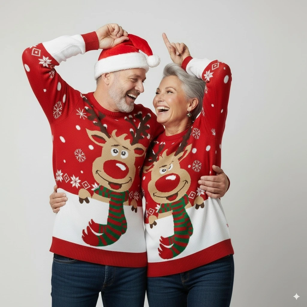 Pull de Noël Rudolph coton biologique