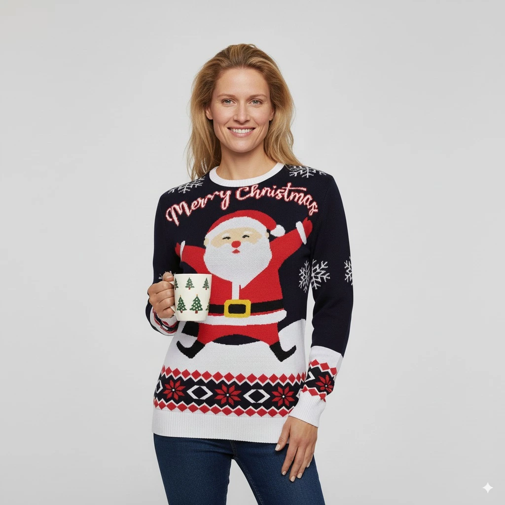 Pull de Noël coton bio pere noel — responsable