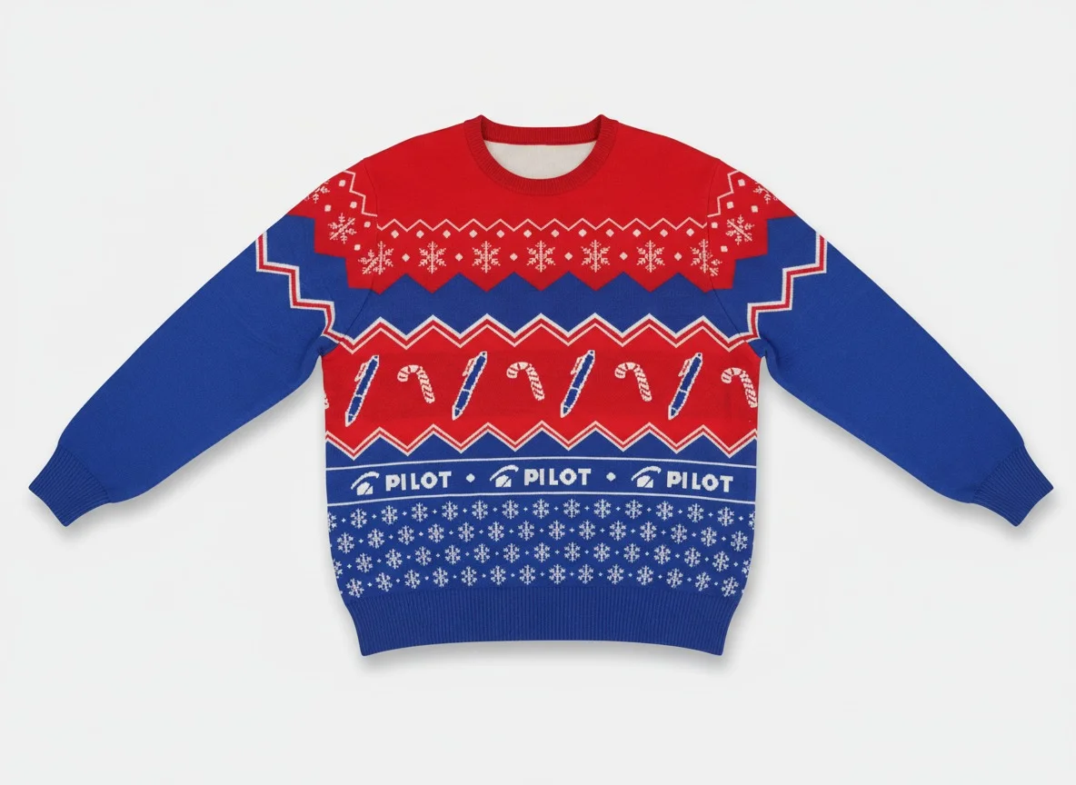 Pull de noël personnalisé Pilot Pen - 100% Sur mesure